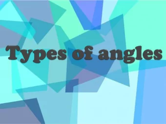 Angles which are SMALLER than  a right-angle (90 degrees).  Angles which are LARGER than  a