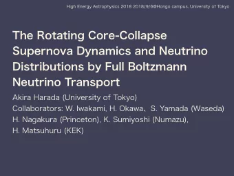 The Rotating Core-Collapse  Supernova Dynamics and Neutrino  Distributions by Full Boltzmann