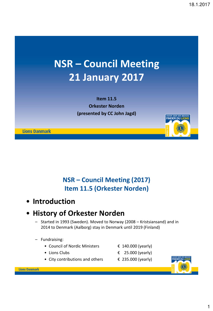 nsr council meeting