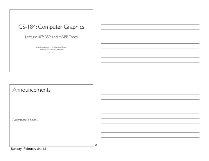 cs 184 computer graphics