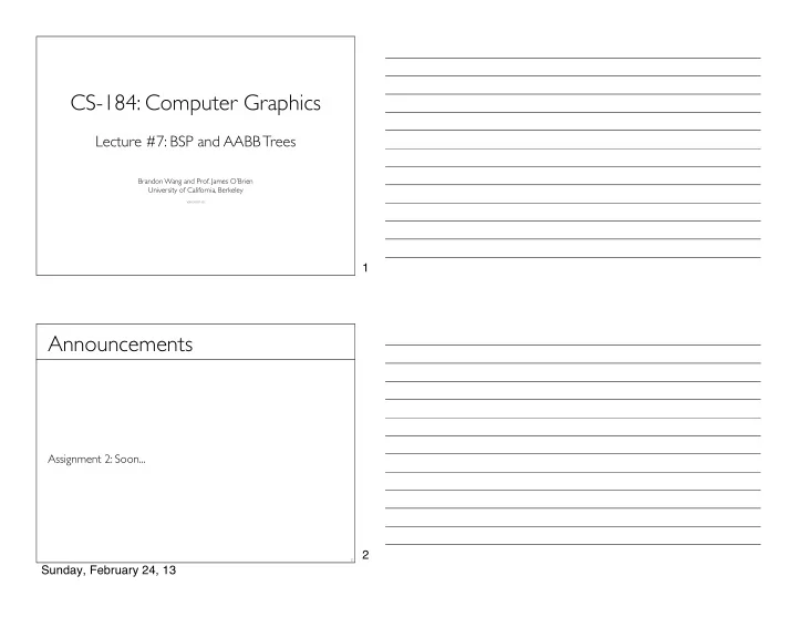 cs 184 computer graphics