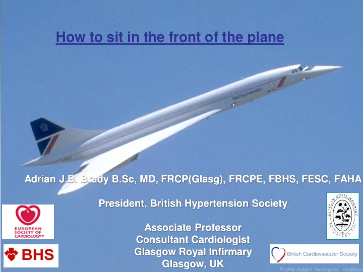 how to sit in the front of the plane
