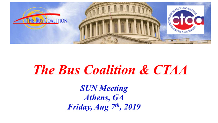 the bus coalition ctaa