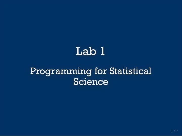 lab 1 lab 1