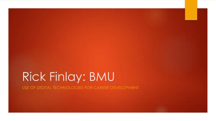 rick finlay bmu