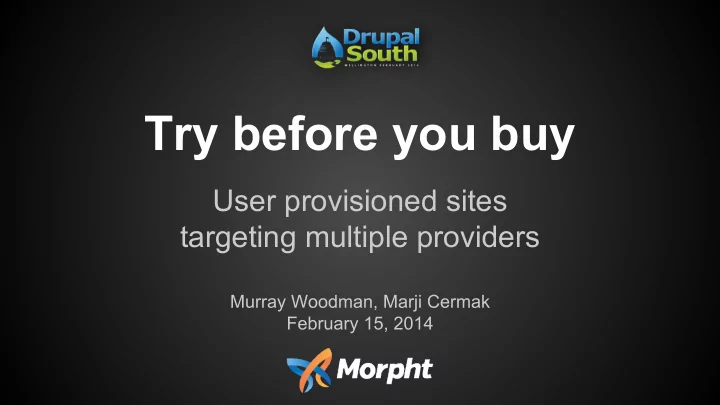 try before you buy