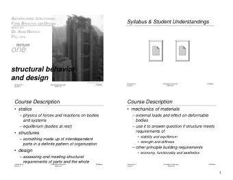one  structural behavior  and design  www.greatbuildings.com  Introduction 2  Foundations
