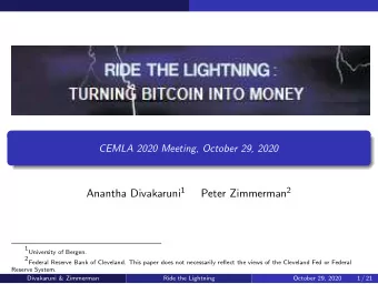 What is the paper about?  Blockchain technology limits settlement. For example, Bitcoin can  handle