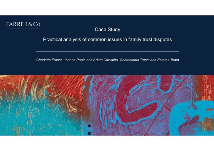 case study practical analysis of common issues in family