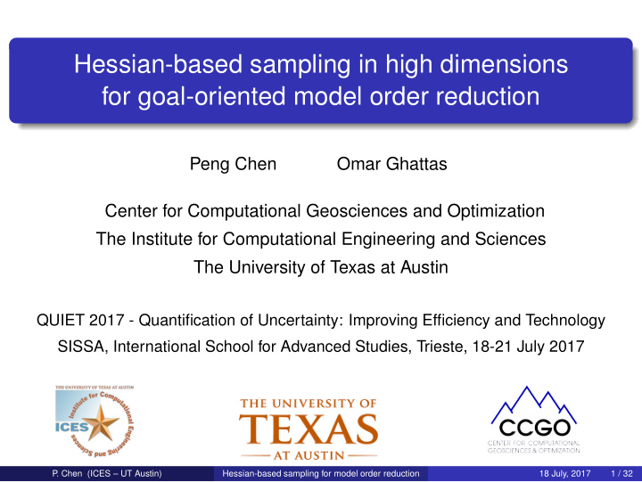 hessian based sampling in high dimensions for goal