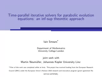 Time-parallel iterative solvers for parabolic evolution  equations: an inf-sup theoretic approach