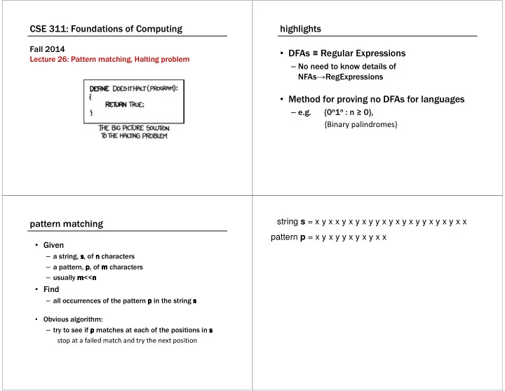 cse 311 foundations of computing highlights