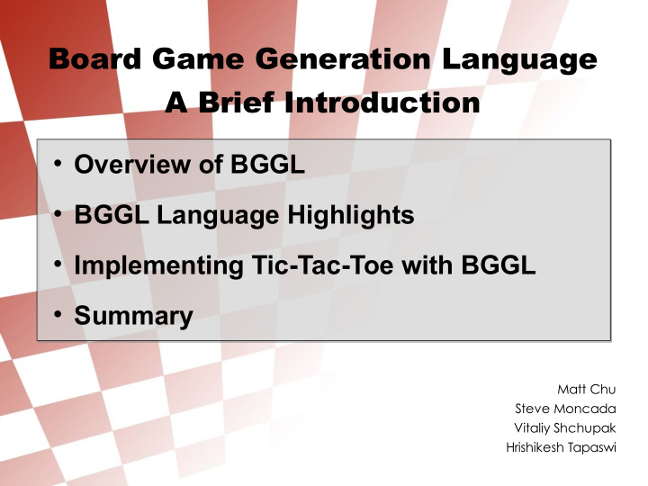 board game generation language a brief introduction