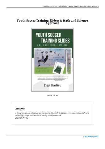 Youth Soccer Training Slides: A Math and Science  Youth Soccer Training Slides: A Math and Science