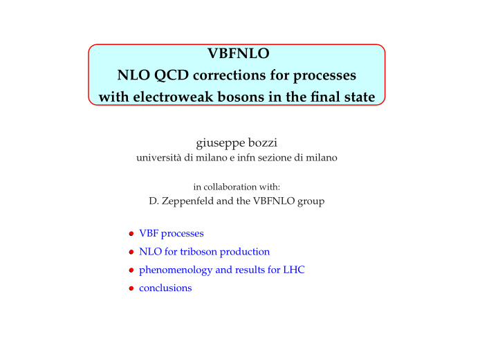 vbfnlo nlo qcd corrections for processes with electroweak