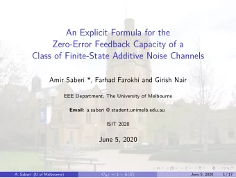 An Explicit Formula for the  Zero-Error Feedback Capacity of a  Class of Finite-State Additive