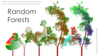 Forests  http://www.rhaensch.de/rfvis.html  AI vs. ML vs. DL  Art  rtif  ific  icia  ial  l In