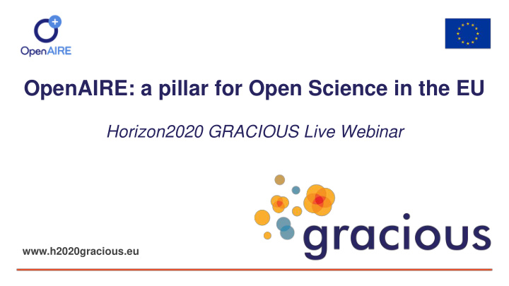 openaire a pillar for open science in the eu