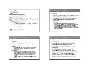 Formato de  Viso da Estrutura  Entry Procedimento_N(Argumentos_do_Procedimento_N)  um Monitor  de