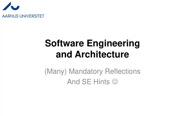 software engineering