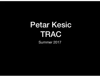 Petar Kesic   TRAC  Summer 2017  Cooling of CMS Detectors  CMS  C ompact M uon S olenoid