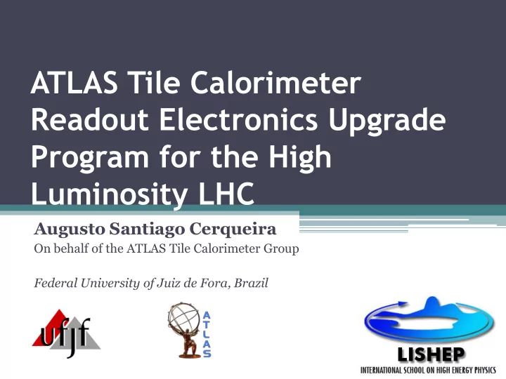 atlas tile calorimeter