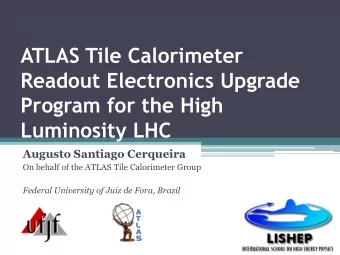 ATLAS Tile Calorimeter  Readout Electronics Upgrade  Program for the High Luminosity LHC  Augusto