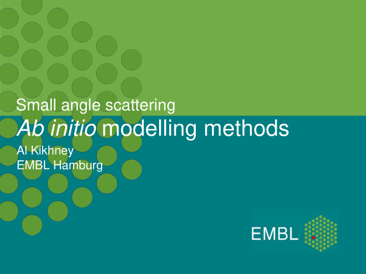 ab initio modelling methods