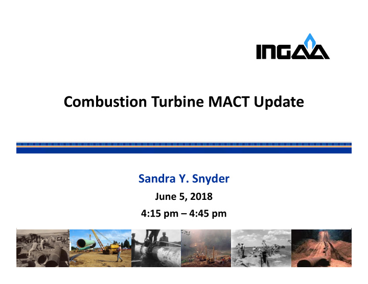 combustion turbine mact update