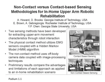 Podium 1.1  Arm support in sub-acute  stroke rehabilitation  ROBAR implementation study: