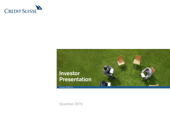 investor presentation