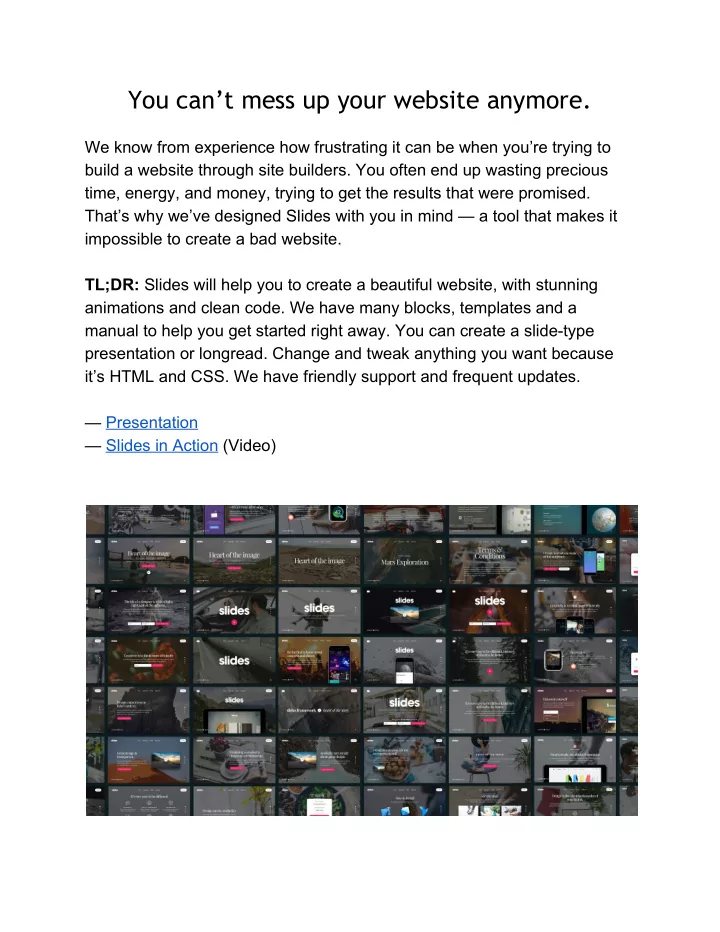 you can t mess up your website anymore