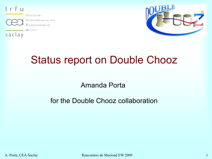 status report on double chooz