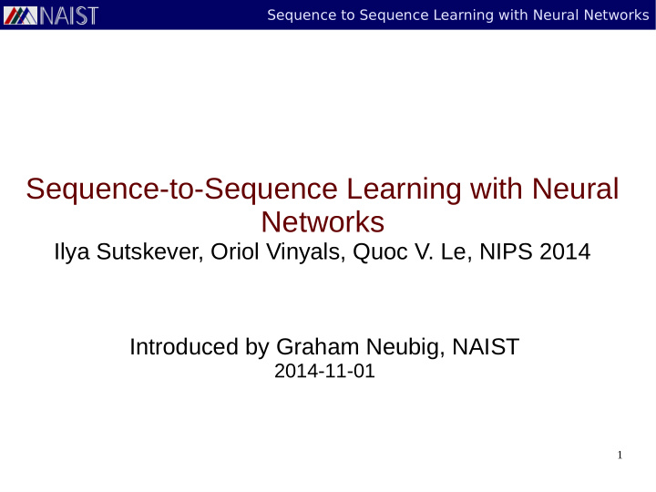 sequence to sequence learning with neural networks