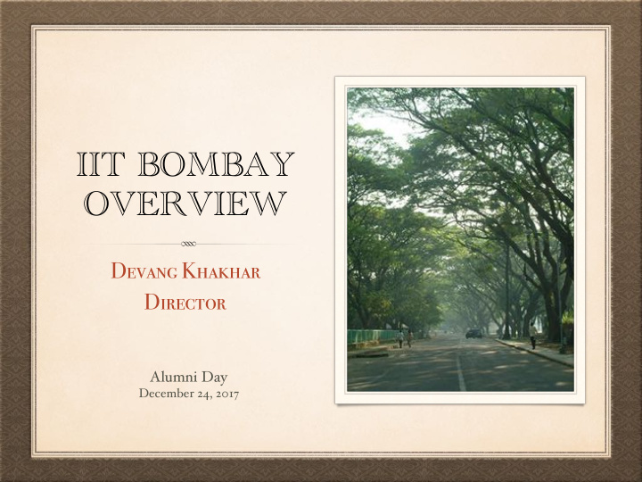 iit bombay overview