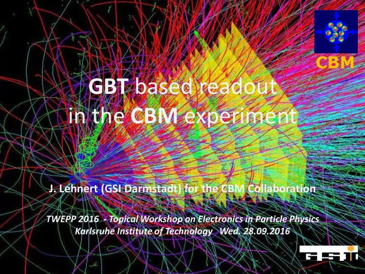 in the cbm experiment