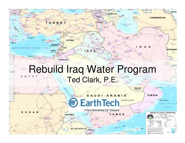 rebuild iraq water program