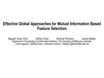 Problem    Most  current  mutual  informa2on  (MI)  based    feature