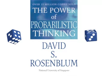 National University of Singapore Do not build up obstacles   in your imagina:on.