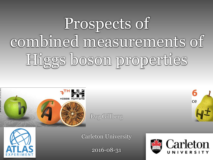 prospects of prospects of combined measurements of