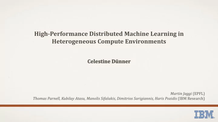 heterogeneous compute environments