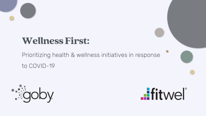wellness first