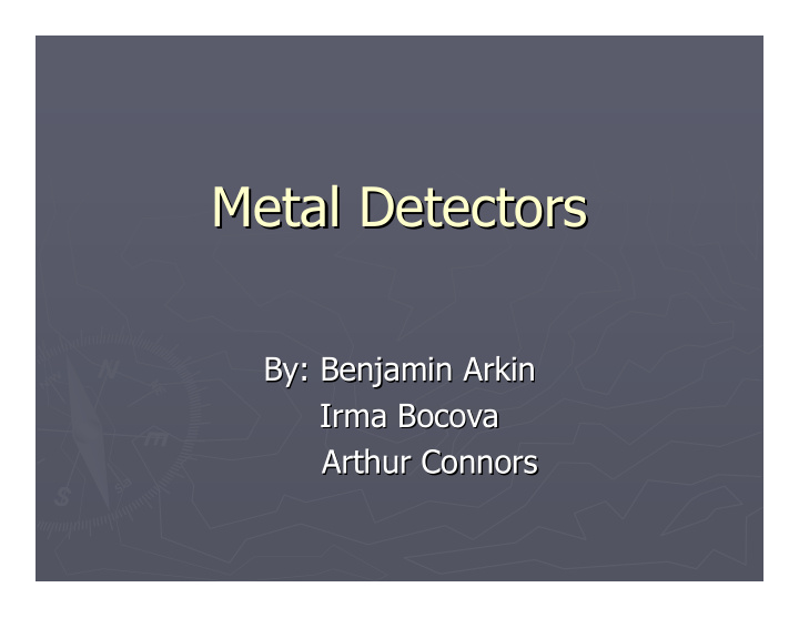 metal detectors metal detectors