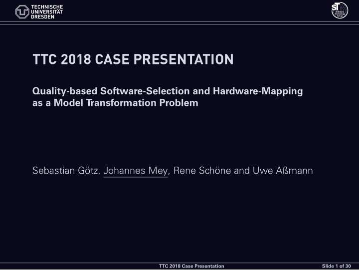 ttc 2018 case presentation