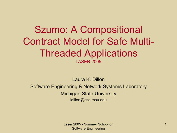 szumo a compositional contract model for safe multi