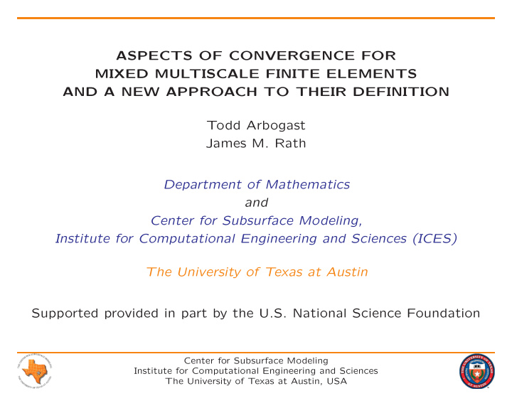 aspects of convergence for mixed multiscale finite