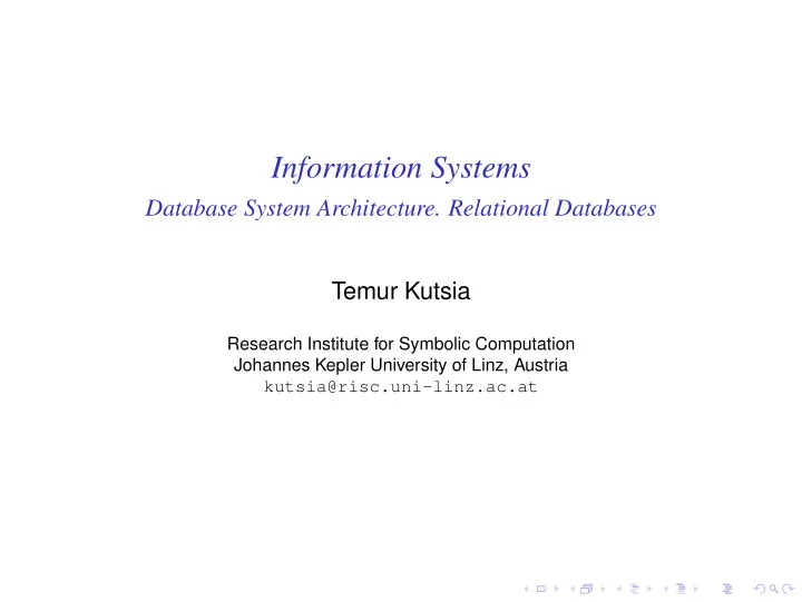 information systems