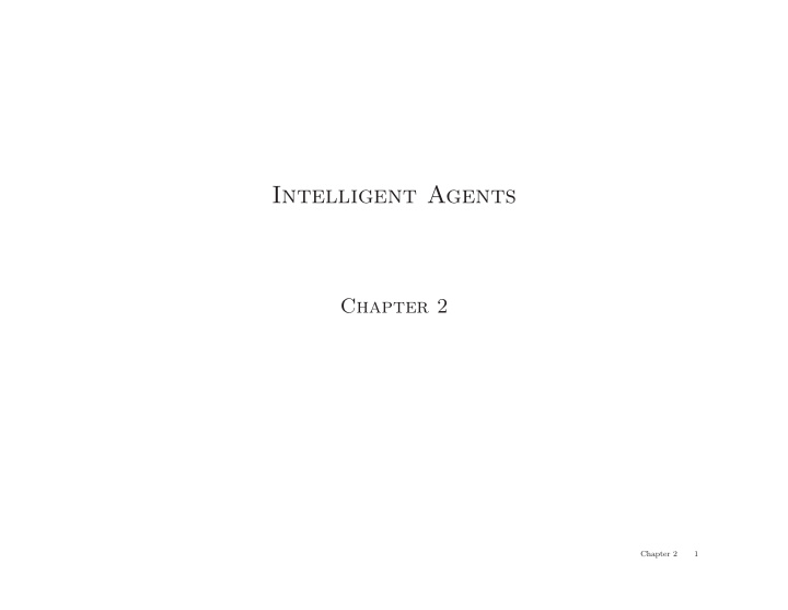 intelligent agents