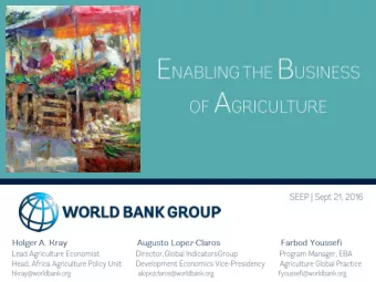 PRODUCTIVITY  Feeding 9 Billion People in 2050  Food Production by Region 1972-  Food Demand By