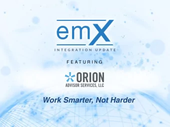 Work Smarter, Not Harder  Speakers  eMoney Advisor  Kyle Wharton: Head of Business